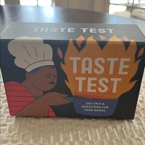 Taste Test Card Game - Blue and Orange Trivia Deck
